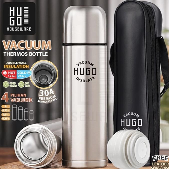 MURAH HUGO Termos Stainless Steel Tahan Panas Dingin 24 Jam Termos Air Panas