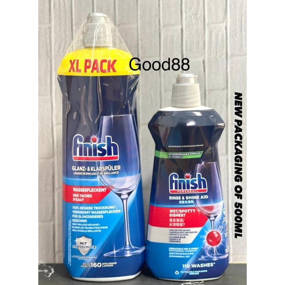 Finish Rinse Aid Lemon/Original- 400/500/800ml