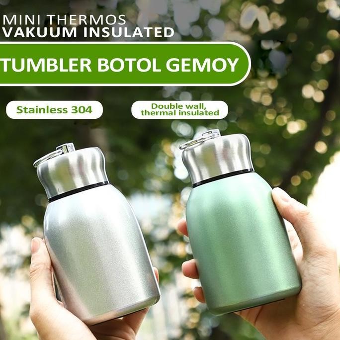 TERMURAH TUMBLER HANDLE MINI THERMOS VAKUUM INSULATED HOT AND COLD 300 ml  TAHAN PANAS DINGIN BOTOL 
