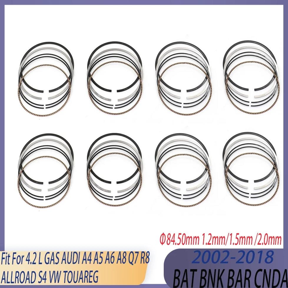 Std 84.50Mm Engine Parts 6Pcs Piston Rings Set Kit 03-18 4.2 L V8 Gas Bbk Bhf Bar Cnda For Audi A4 A