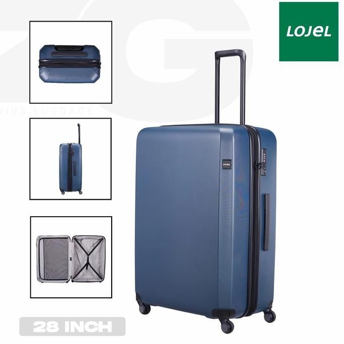 BEBAS ONGKIR - koper lojel 28 inch large rando zip TSA LOCK EXPAND - biru original