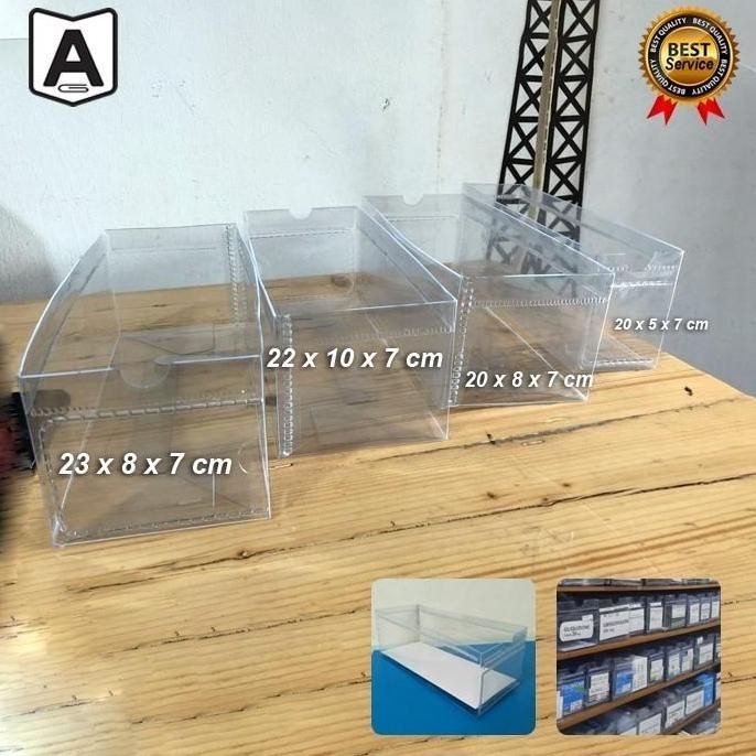 Kotak Obat Mika [ Paket 25 Pcs ]  Tempat Obat Apotik Panjang 20X8X7 Cm