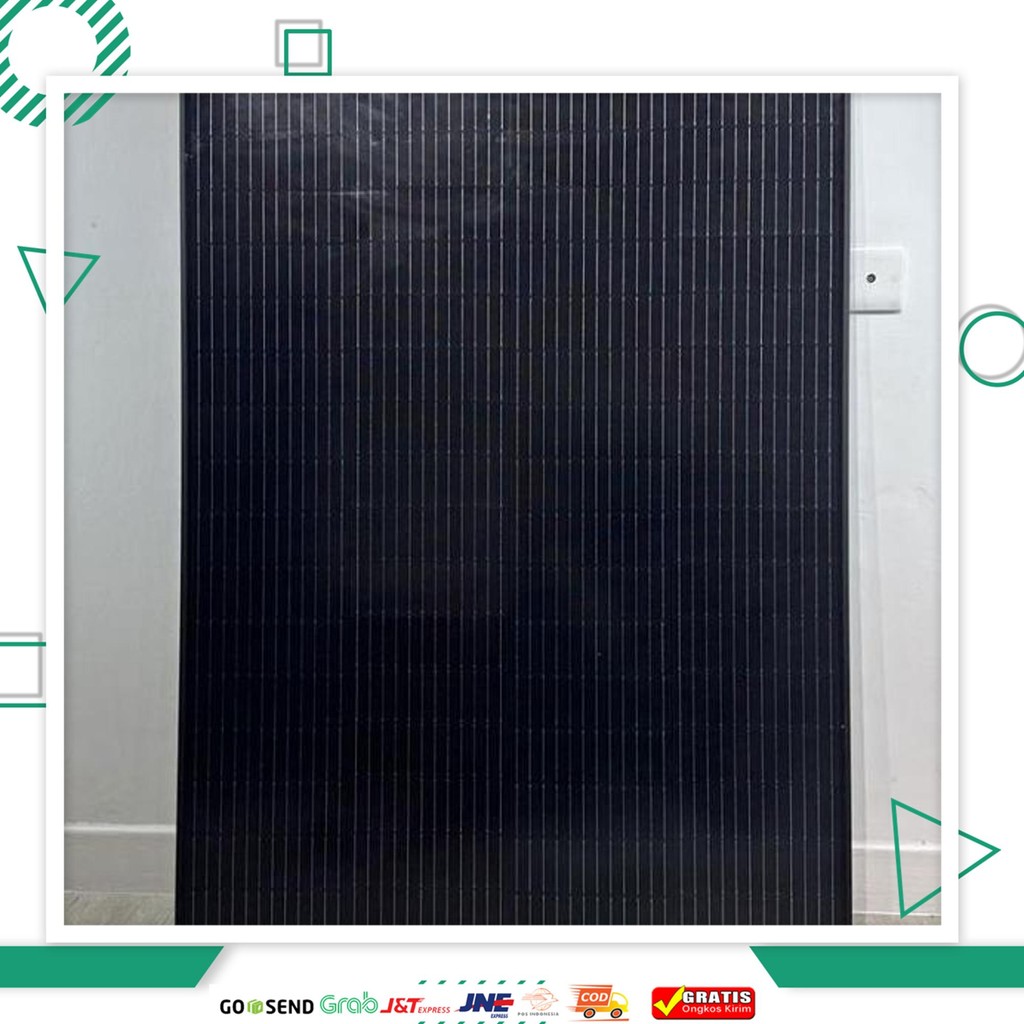 Solana Solar Cell/Panel Surya Black Monocrystalline 24V 200Wp Panel Surya Monokristalin 24V 200Wp Or