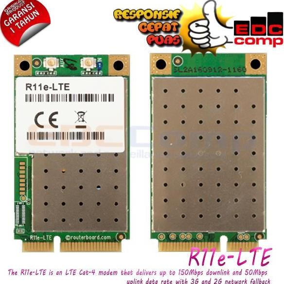 Mikrotik R11E-Lte Modem |Minipci-E R11 Lte 3G 2G Modem New Stok