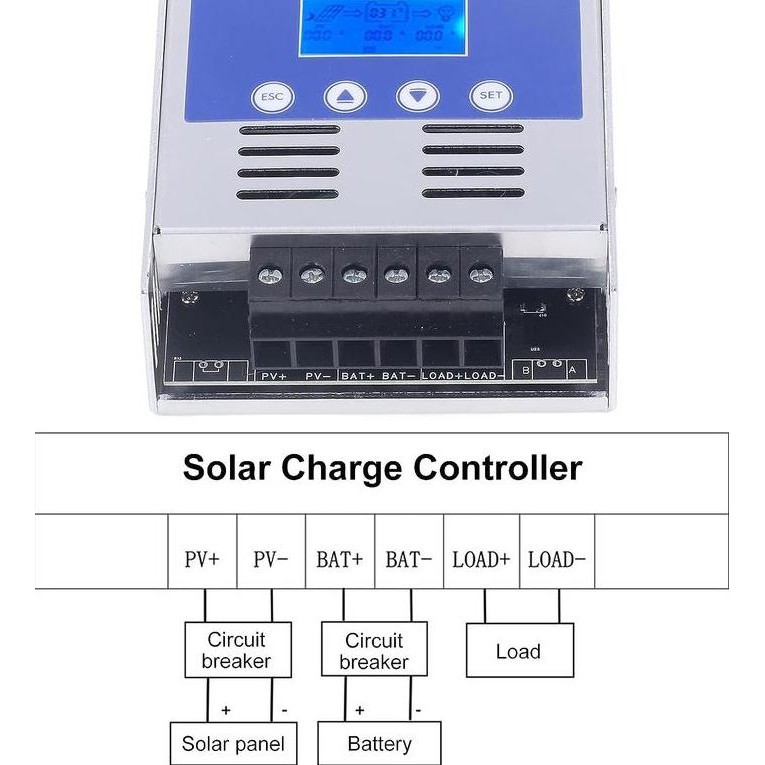 Solar Charge Controller Mppt Regulator 12V - 48V 60A Mppt-6048 Easun