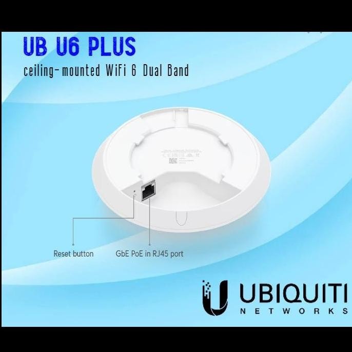 Ubiquiti U6 Plus Access Point Unifi 6 Dual-Band Wifi 6 / Ubiquiti U 6 Plus  Unifi6 New Stok