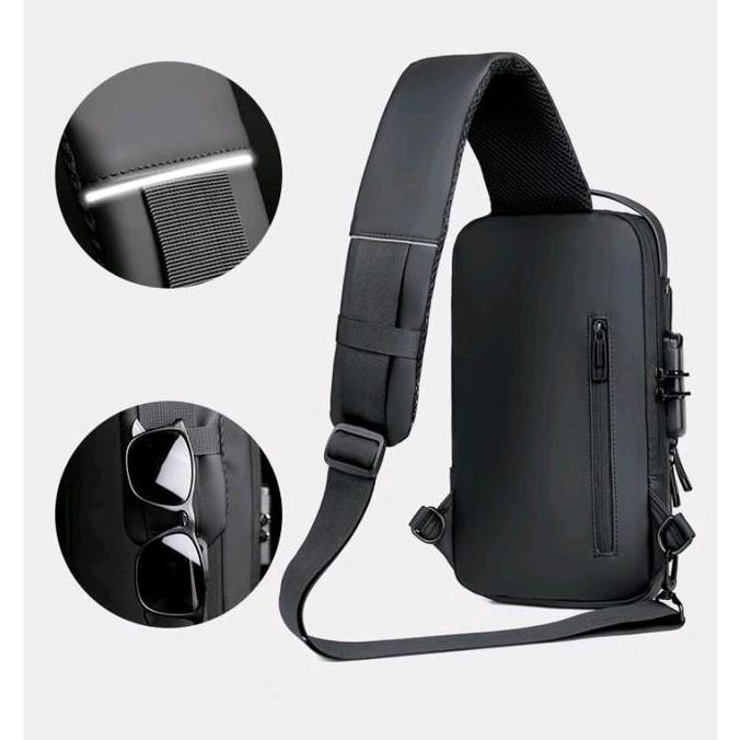 Koleksi Terbaru | Tas Seling Bag Pria Waterproof Anti Maling Tas Viral Tas Selempang Pria Keren Impo