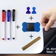 

Papan Tulis Whiteboard Magnet Kulkas Tempel Magnetic Lembaran Lembar