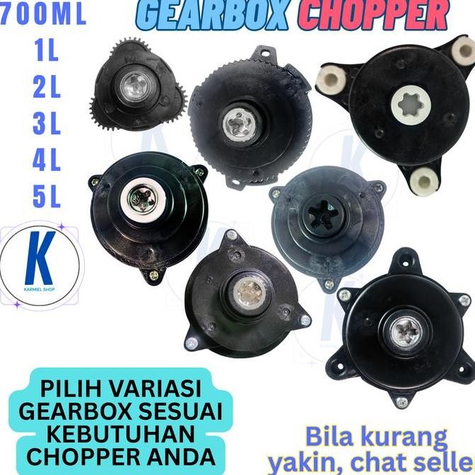 JH8 sparepart Gear box Mesin Chopper Blender Chopper Kapsul Quatre 700 ml - 5 Liter