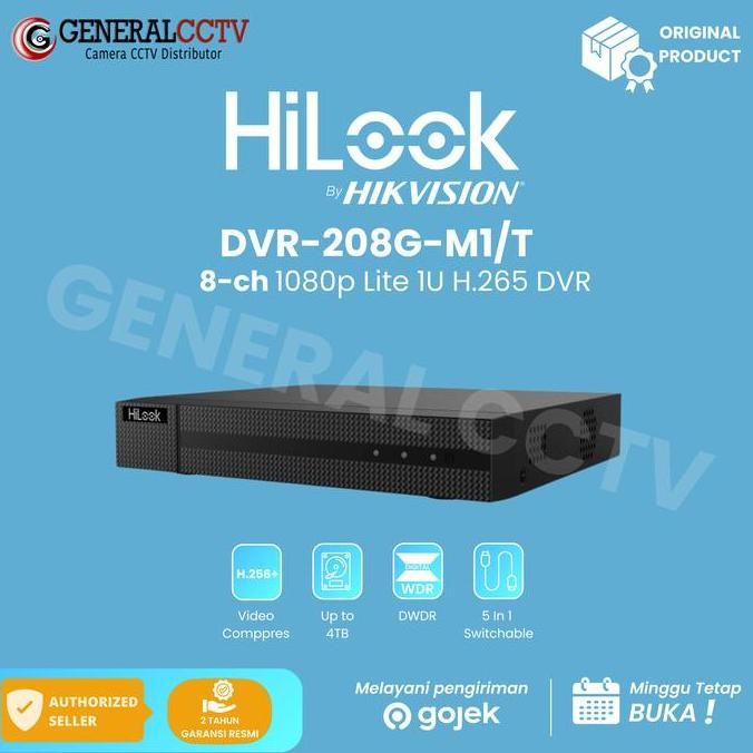 HILOOK 208G-M1/T DVR 8 CHANNEL HILOOK TURBO HD AUDIO DVR