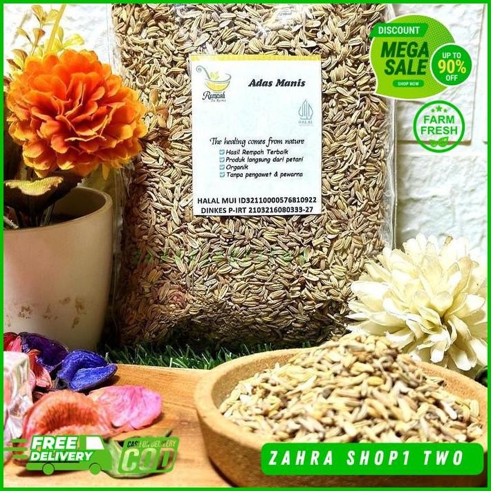 

ADAS MANIS KERING BERAT BERSIH PRODUK 1 KG TERBAIK