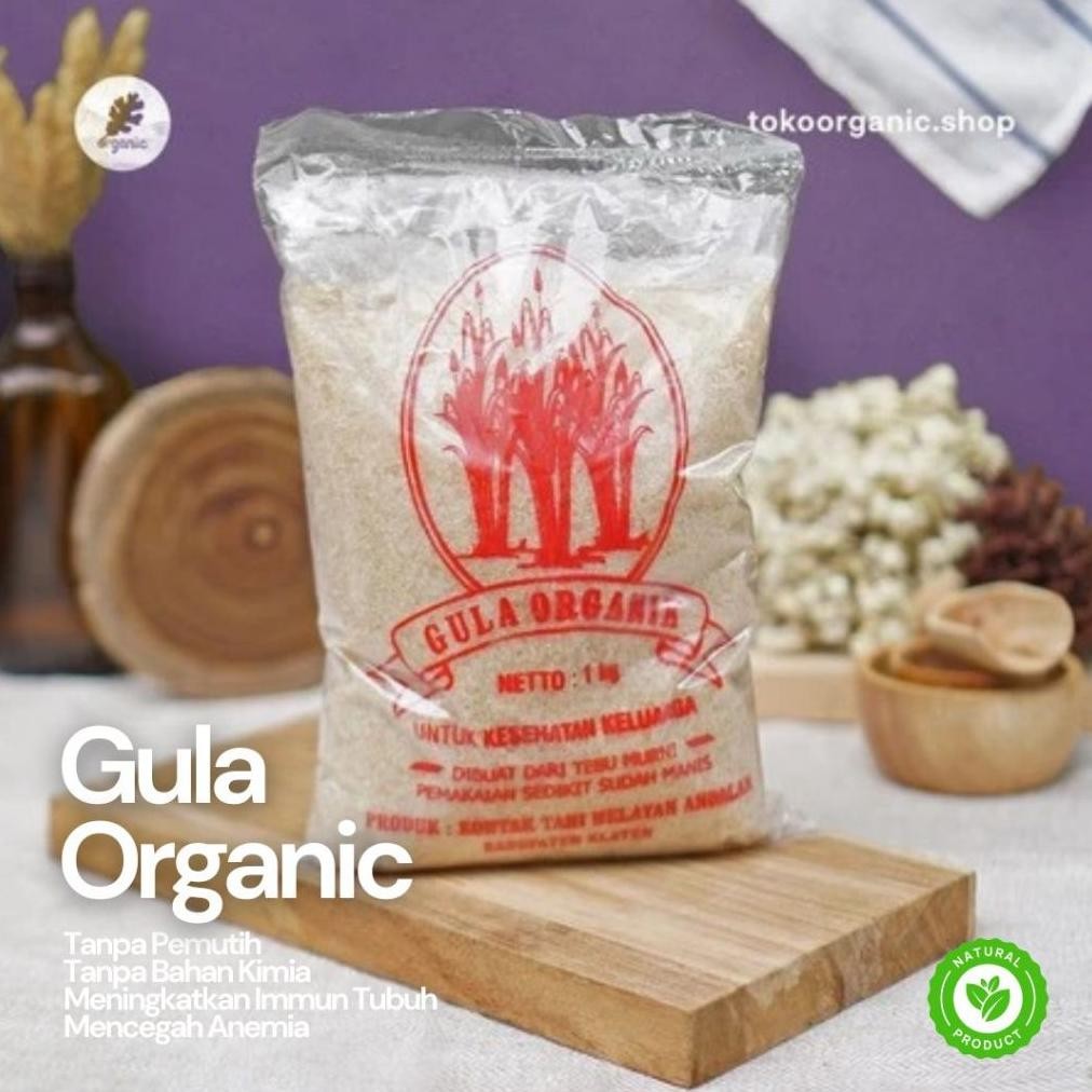 

Gula Pasir Organik | Gula Tebu Organic, Raw Cane Sugar tanpa Pemutih - 1kg SV13