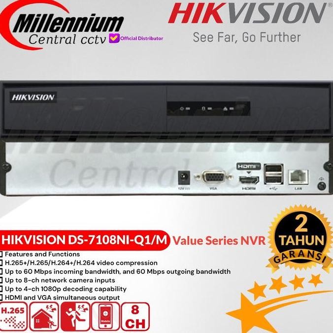 NVR HIKVISION 8 CHANNEL DS-7108NI-Q1/M