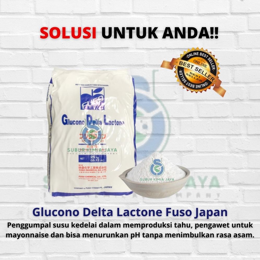 

Glucono Delta Lactone GDL Fuso Food Grade / Cioko Sekau Tahu / Fuso Kembang Tahu 500 gr SV