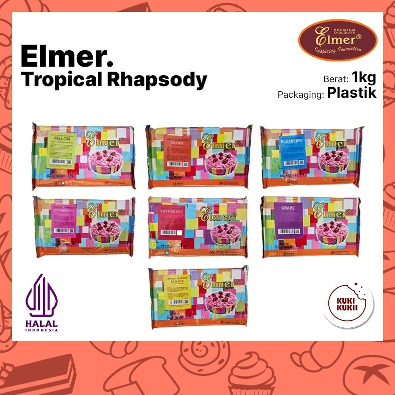 

Elmer Tropical Rhapsody 1kg | Coklat Batang Warna Rainbow Elmer 1 kg SV