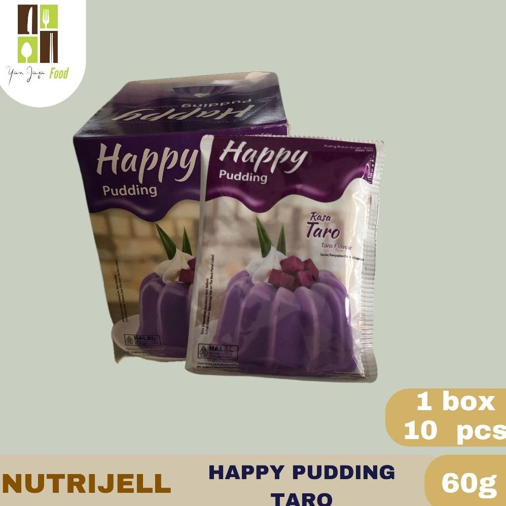 

Nutrijell Happy Pudding Rasa Cokelat / Stroberi / Vanila / Taro 60g 1 BOX/10 SCH SV