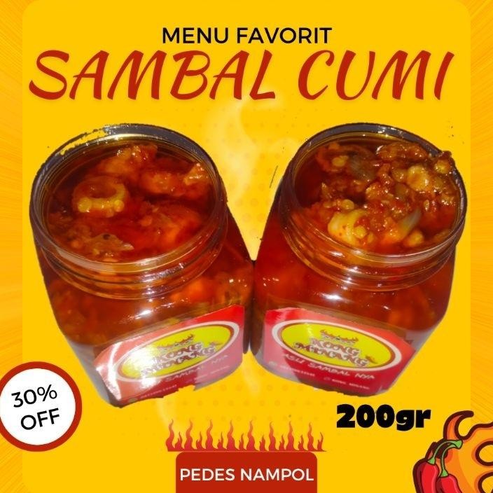 

Sambal Cumi Pedas Nampol Isi Lebih Banyak 200Gr