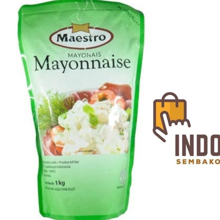 

Maestro Mayonnaise 1Kg Dus Isi 10 Saos Mayo Pouch Mayones Mayonais 1Kg Dus