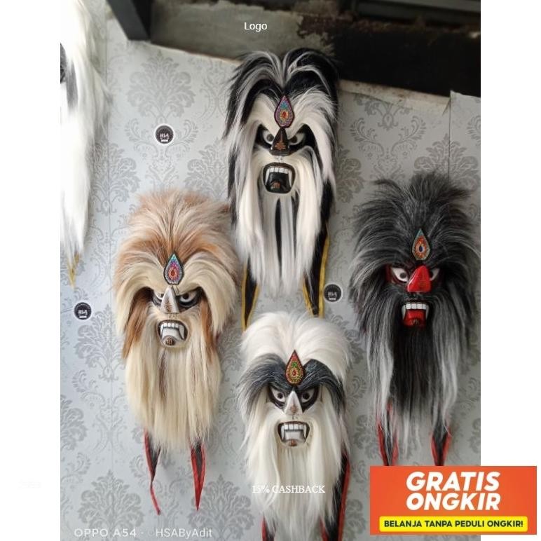 Topeng Ganongan Murah Bujang Ganong Keren Murah Terbaru Trend