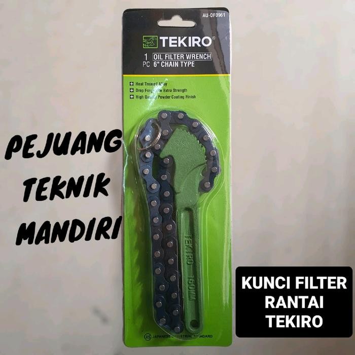 KUNCI PEMBUKA FILTER OLI MOBIL RANTAI TEKIRO 6 INCH / KUNCI OIL FILTER RANTAI TEKIRO 6"