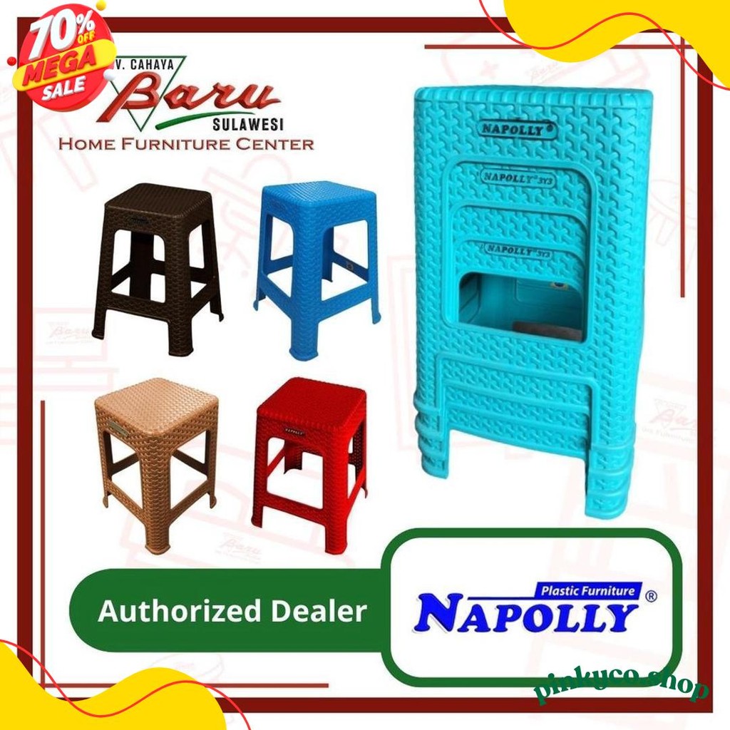 Kursi Plastik Napolly 3Y3 (Makassar Only) Flash Sale Diskon Hingga 70%