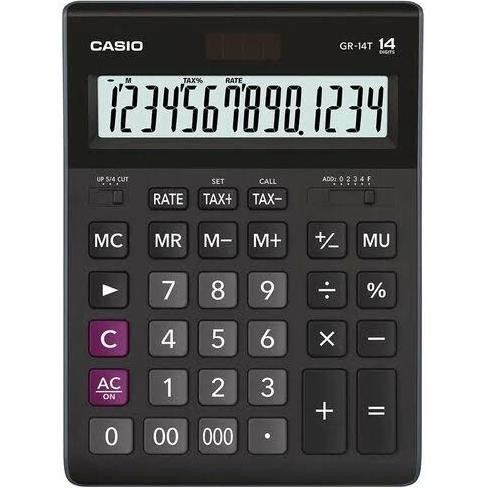 

Kalkulator Meja CASIO GR-14T / Calculator Portable 14Digit LCD Besar GR14T