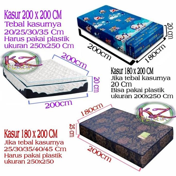 Plastik Pembungkus Kasur Spring bed 250 x 250 Cm / Plastik PE Besar