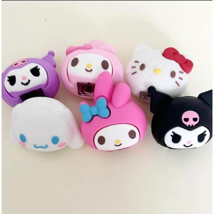 

CR - Rautan + Penghapus Pensil Motif Sanrio 2in1 Rautan Pensil Rubber Head TERLARIS