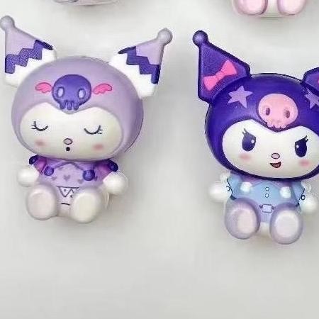 CR - Mainan Pop it Squishy Karet Silikon Squishy Boneka Lucu Remasan Toys dengan Baju Lepas Pasang C