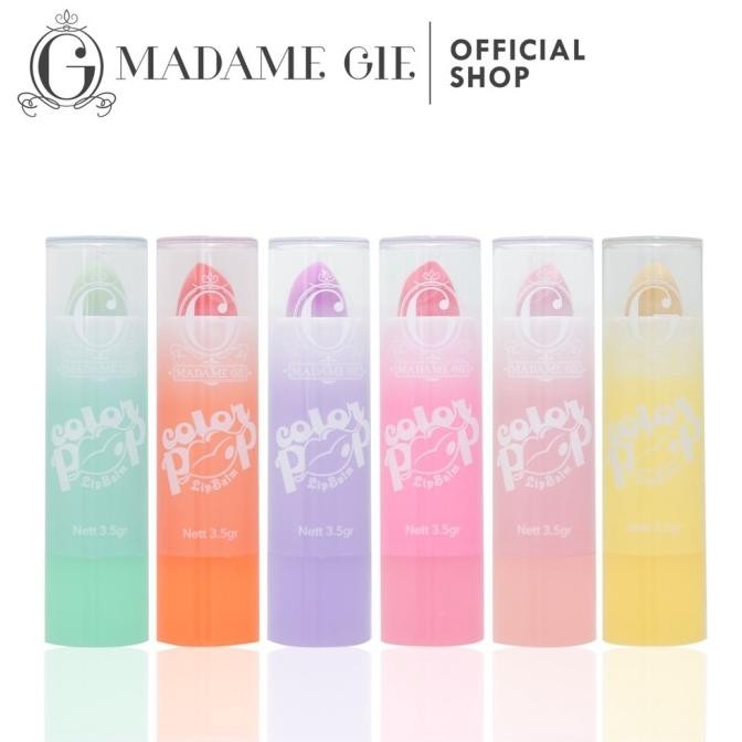 MADAME GIE COLOR POP LIP BALM | MadameGie Lip Balm | Pelembab Bibir