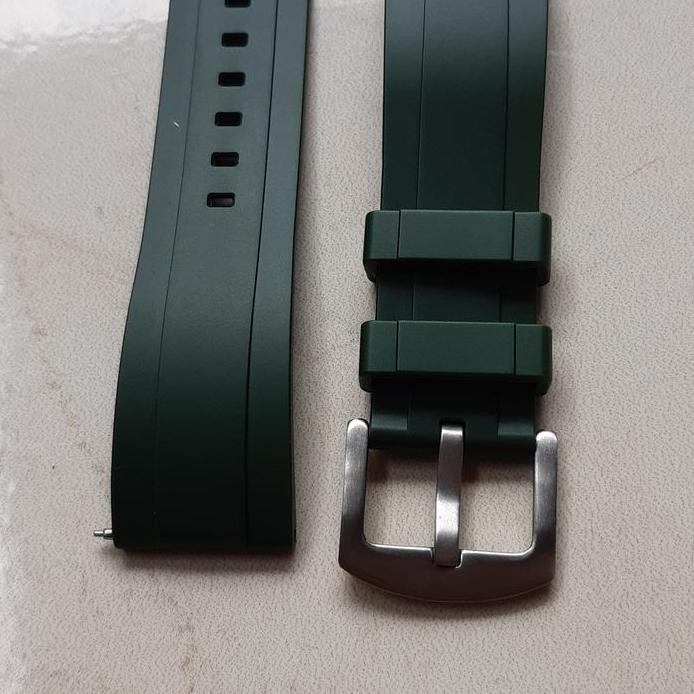 new  RUBBER STRAP SEIKO 22MM,24MM- GREEN (STRAIGHT ENDS)