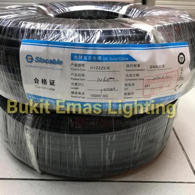 ready Kabel PV 1x6mm Solar Panel XLPE XLPO Slocable