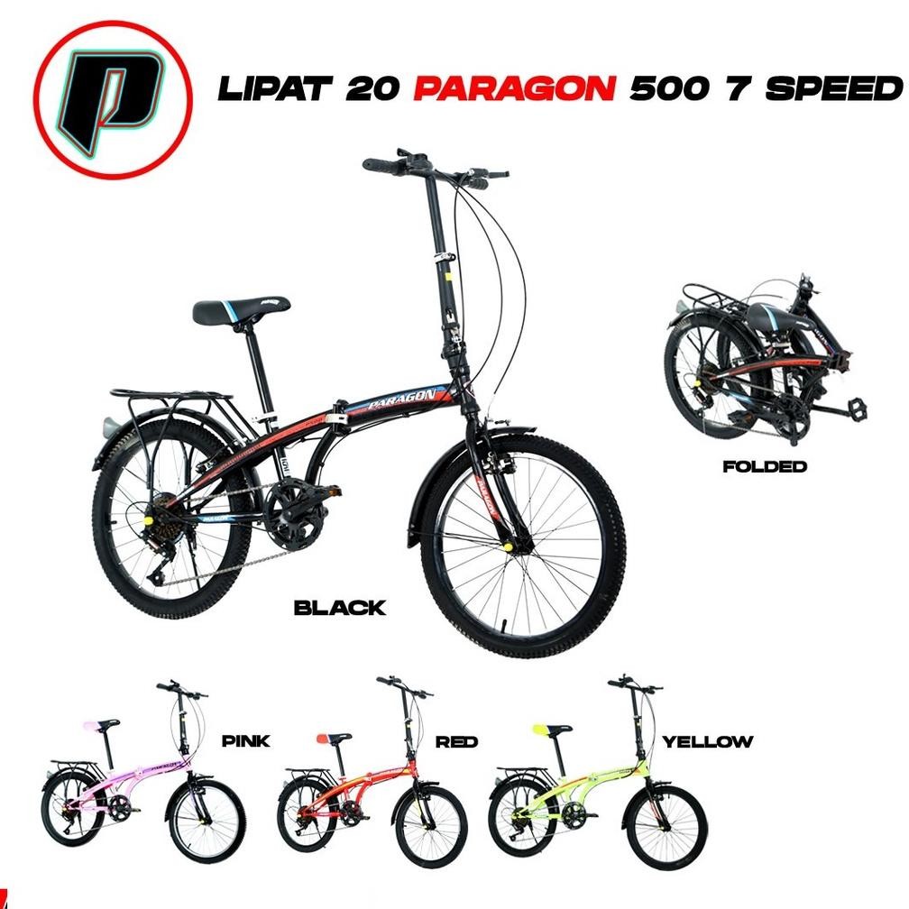 Sepeda lipat 20 paragon P500 7 speed