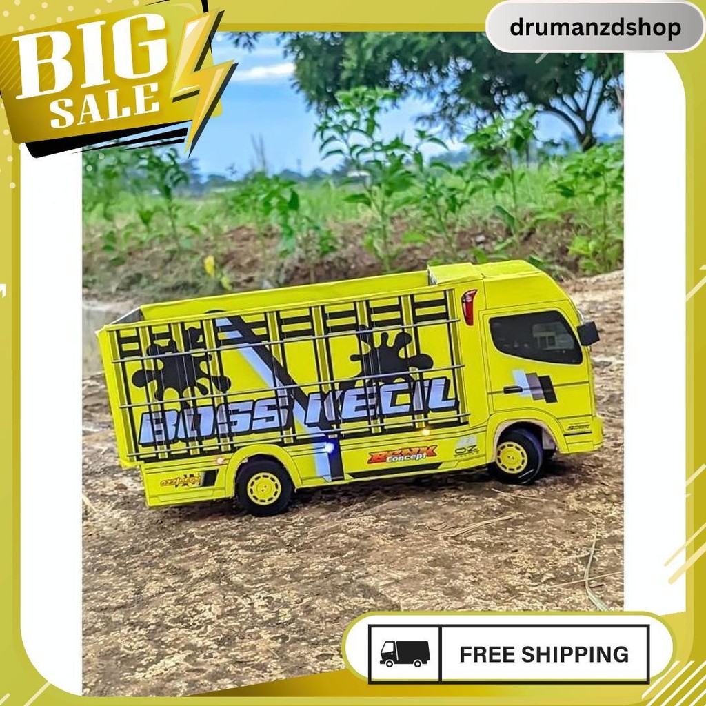 Mainan Anak/Miniatur Truk/Truk Oleng/Miniatur Truk Oleng Termurah/Miniatur Truk Variasi Lampu/Miniat