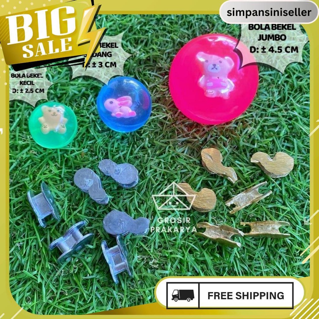 Satuan Set Bekel Jumbo Biji Dan Bola Besar Paket Silver Perak Permainan Jadul Jadoel Perlengkapan Ga