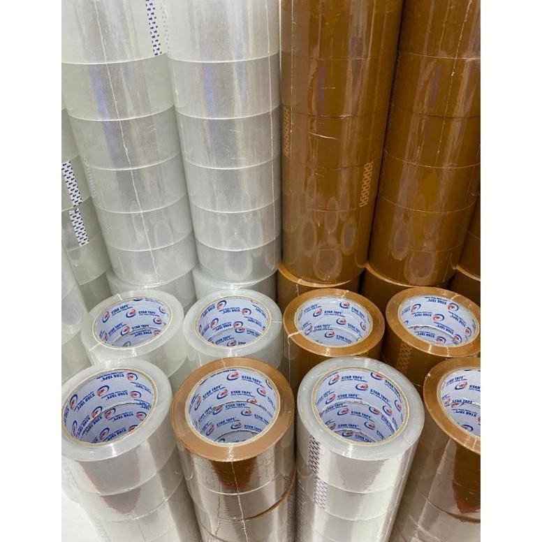 

JH8 Lakban Bening 90 yard x 45 mm Star Tape (Per 6 pcs)
