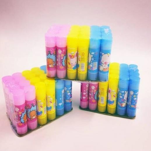 

JH8 [24 Pcs] Glue Stick Mini - model FANCY - 10 gram - MERK RANDOM