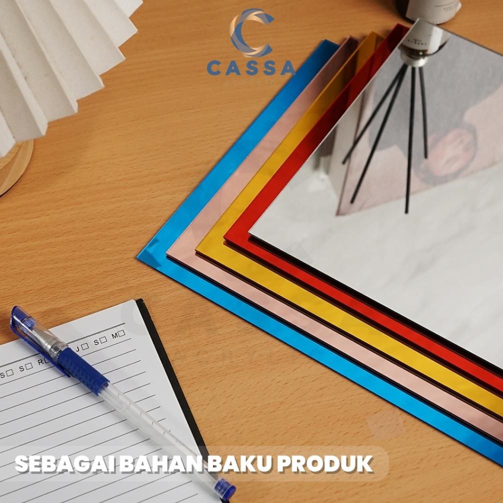 

JH8 Akrilik Lembaran Mirror A3 2mm / Acrylic Sheet Gold Silver Rose Gold Merah Biru / Lembaran Akrilik Kaca