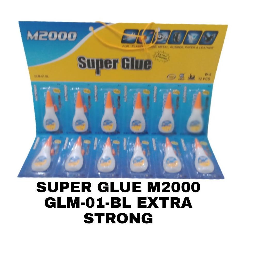 

JH8 12 PC Lem Super Glue M2000 Multi Purpose Instant Adhesive