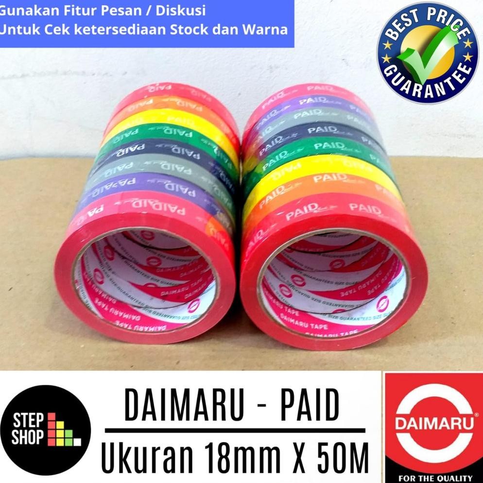 

JH8 DAIMARU PAID - LAKBAN PAID - PRINTING PAID - SEGEL PAID - 18MM x 50M