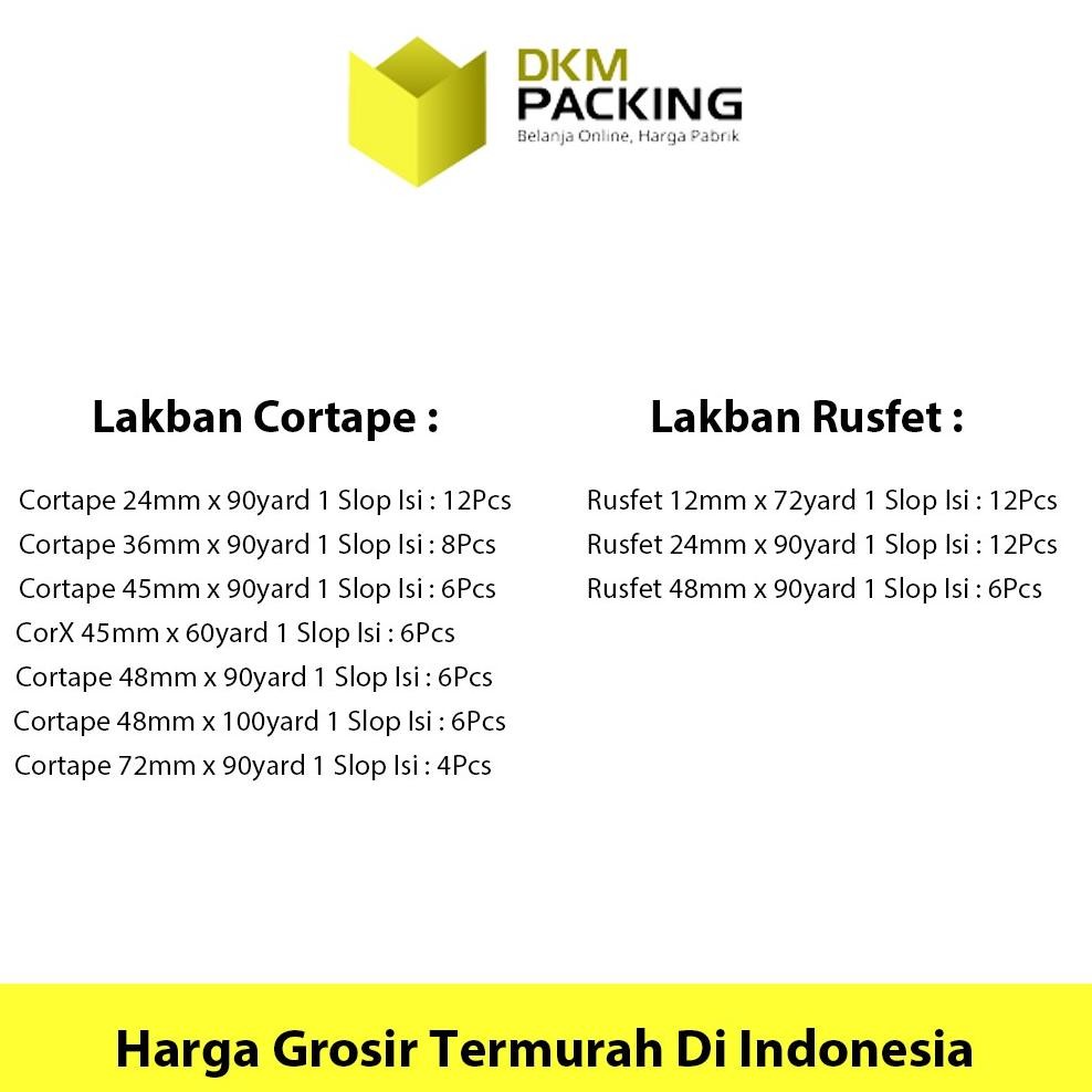 

JH8 Lakban Isolasi Solatip Tape OPP RUSFET CORTAPE VARIAN TERMURAH / SELOP
