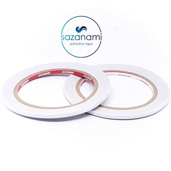 

JH8 DOUBLE TAPE 12MM x 12 METER DOUBLETAPE KERTAS PUTIH SAZANAMI ISI 24ROL