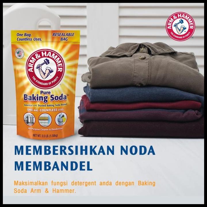 

Terlaris Baking Soda / Soda Kue Arm & Hammer USA 4.54 kg Best Seller
