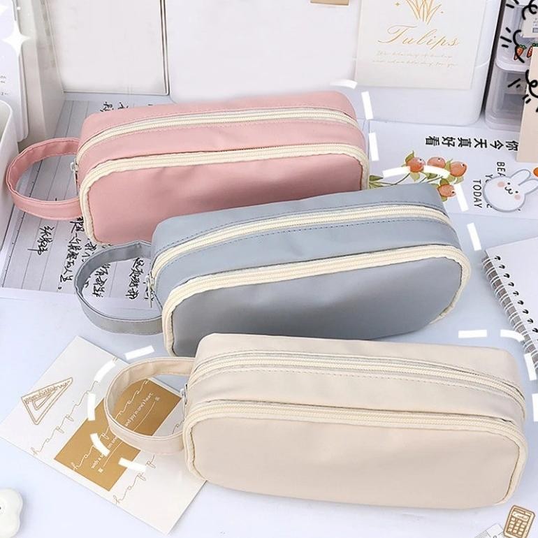 

JH8 Large Capacity Tempat Pensil Pencil Case Transparan Kantong Pensil Tempat Pensil Sekolah Tempat Pensil Alat Tulis Kapasitas Besar Perlengkapan Sekolah Tempat