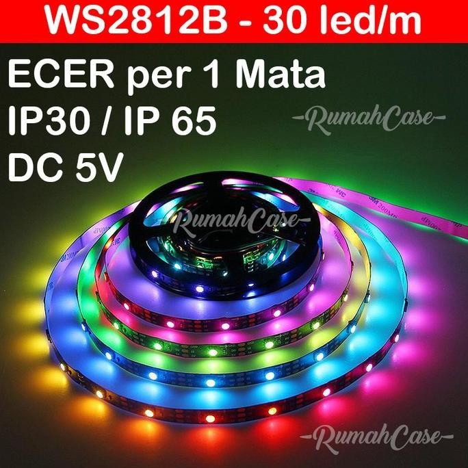 ecer Per 1 Mata WS2812B 30 led/m ip30 ip65 led strip ws2812 b ws 2812