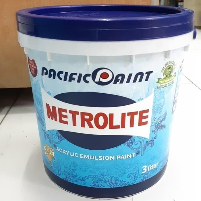 Cat Tembok Metrolite Putih Galon 3 Liter 5 Kg 5 Kilo 5Kg Gratis Ongkir
