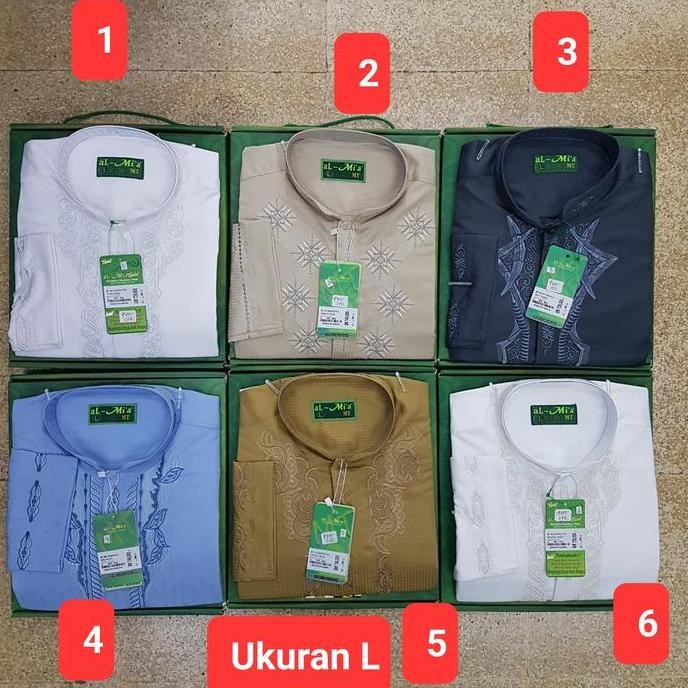 Baju Koko Al Mia Lengan Panjang Almia Al-Mia