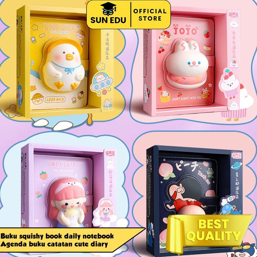 

JH8 Buku squishy book daily notebook/ Agenda buku catatan cute diary