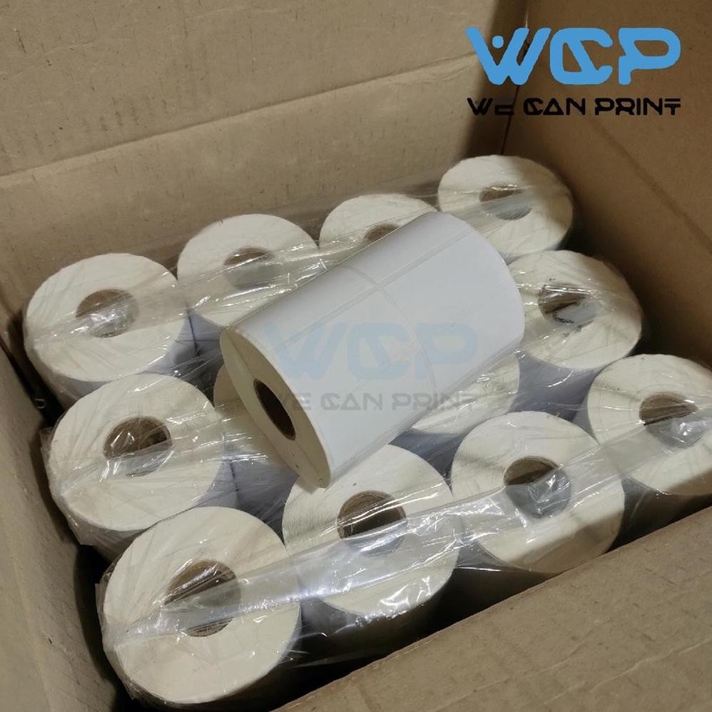 

JH8 Label Semicoated 50X25 2 Line Kertas Sticker Label Barcode 50 x 25 mm isi 2500 PCS