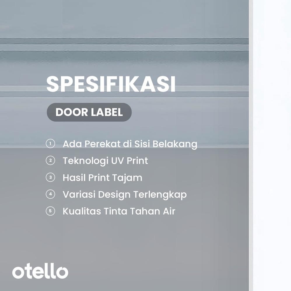 

JH8 Otello Label Sticker Dorong Tarik Icon Unik Sign Acrylic Modern Minimalist Signage Board Label Akrilik Kayu Pintu Tempel Stiker Pintu Kafe Restoran Kantor Gedung